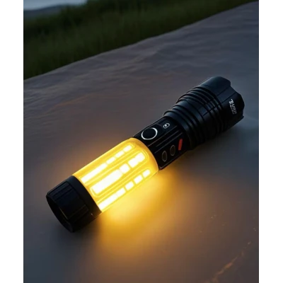Lanterna tactica de mana LED reincarcabila YM G780 5000mAh lumina COB la 360