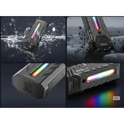 Lanterna LED YM A200 reincarcabila prin USB C ultra puternica 5200 lm