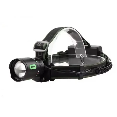 Lanterna frontala LED reincarcabila COBA CB 8117 3 cu trei acumulatori LED COB lateral si power bank
