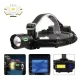 Lanterna frontala LED reincarcabila COBA CB 8117 3 cu trei acumulatori LED COB lateral si power bank