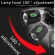 Lanterna frontala LED reincarcabila COBA CB 8117 3 cu trei acumulatori LED COB lateral si power bank