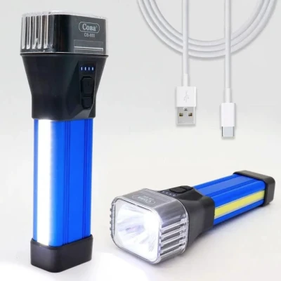 Lanterna tactica de mana CB 888T de 5W COB + SMD reincarcabila USB
