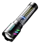 Lanterna Profesionala LED CB 519B cu incarcare type C de 20cm pentru drumetii 500m