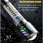 Lanterna Profesionala LED CB 519B cu incarcare type C de 20cm pentru drumetii 500m