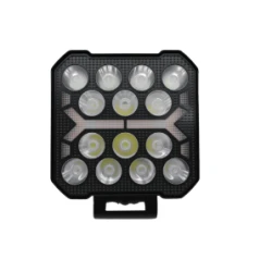Proiector auto 14 LED Patrat 4inch alb si galben 12/24V IP67