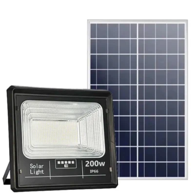 UB Proiector Solar Jortan 200W IP66 cu Indicator batarie si telecomanda 6500k