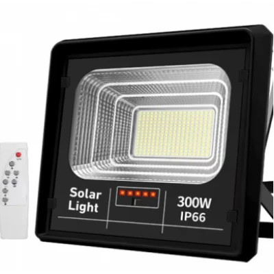 Proiector Solar Jortan 300W IP66 cu Indicator batarie si telecomanda 6500k