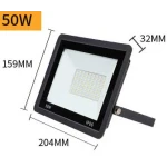 Proiector cu LED SMD 220V Putere 50W IP66 NEGRU JORTAN