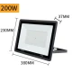 Proiector cu LED SMD 220V Putere 200W IP66 NEGRU JORTAN