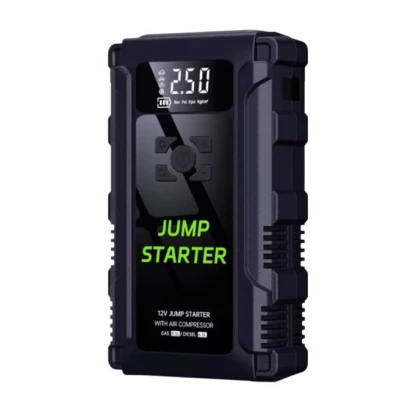 Starter Auto Portabil K09 12V cu Compresor de Aer de 2500A