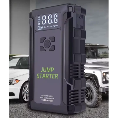 Starter Auto Portabil K09 12V cu Compresor de Aer de 2500A