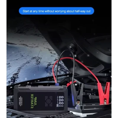 Starter Auto Portabil K09 12V cu Compresor de Aer de 2500A