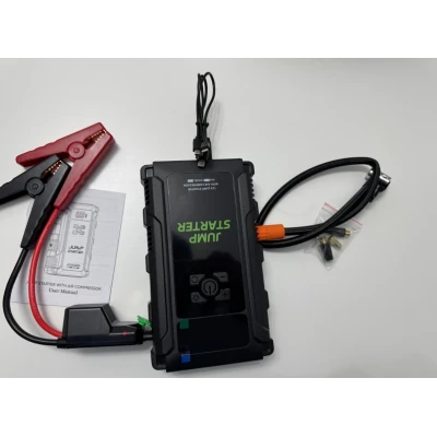 Starter Auto Portabil K09 12V cu Compresor de Aer de 2500A
