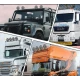 Proiector led auto rotund 7 inch Off Road camion cu pozitie alb galben 12V/24V