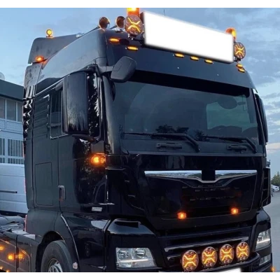 Proiector led auto rotund 7 inch Off Road camion cu pozitie alb galben 12V/24V