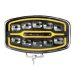 Proiector led auto de 9 inch Off Road utilaje camion alb galben 12V/24V