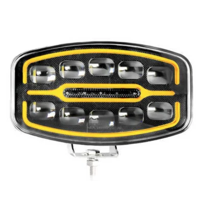 Proiector led auto de 9 inch Off Road utilaje camion alb galben 12V/24V
