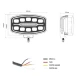 Proiector led auto de 9 inch Off Road utilaje camion alb galben 12V/24V