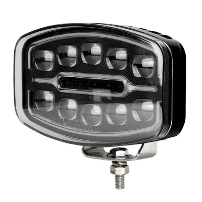 Proiector led auto de 9 inch Off Road utilaje camion alb galben 12V/24V