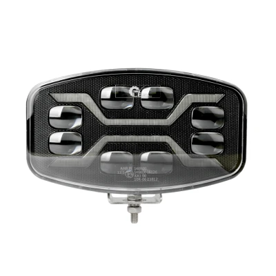 Proiector led auto 9 inch cu lupa spider Off Road utilaje camion cu pozitie alba si functie stroboscopica galbena 12 24V