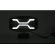 Proiector led auto 9 inch cu lupa spider Off Road utilaje camion cu pozitie alba si functie stroboscopica galbena 12 24V