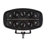 Proiector auto LED 9 inch 120W de 18000LM cu lupa lumina alba + pozitie galbena 12/24V