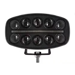Proiector auto LED 9 inch 120W de 18000LM cu lupa lumina alba + pozitie galbena 12/24V