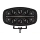 Proiector auto LED 9 inch 120W de 18000LM cu lupa lumina alba + pozitie galbena 12/24V