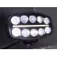Proiector auto LED 9 inch 120W de 18000LM cu lupa lumina alba + pozitie galbena 12/24V