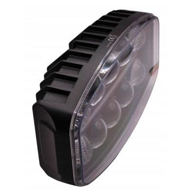 Proiector auto LED 9 inch 120W de 18000LM cu lupa lumina alba + pozitie galbena 12/24V