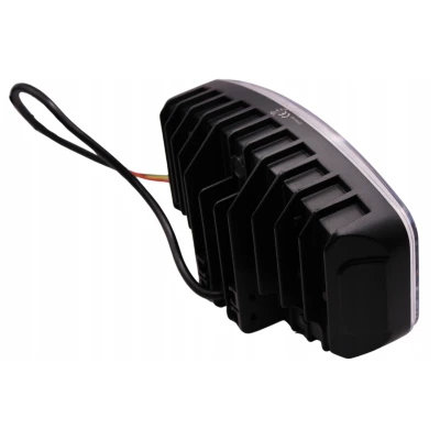 Proiector auto LED 9 inch 120W de 18000LM cu lupa lumina alba + pozitie galbena 12/24V