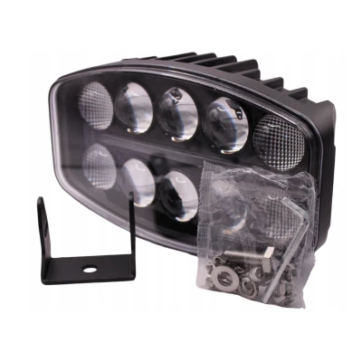 Proiector auto LED 9 inch 120W de 18000LM cu lupa lumina alba + pozitie galbena 12/24V