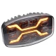 Proiector auto LED 9 inch 120W de 22000LM pozitie faza avarii 12V/24V pentru camioane utilaje