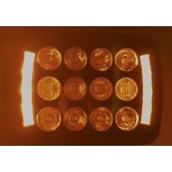Proiector LED Off Road Alb + Galben mod flash constant si flow 12V/24V de 3inch