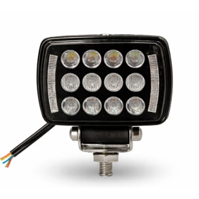 Proiector LED Off Road Alb + Galben mod flash constant si flow 12V/24V de 4inch