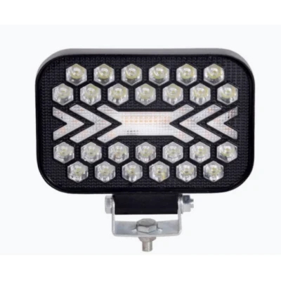 Proiector LED Off Road Alb + Galben mod secvential si flash 12V/24V de 5 Inch Putere 163w