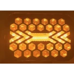 Proiector LED Off Road Alb + Galben mod secvential si flash 12V/24V de 5 Inch Putere 163w