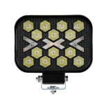 Proiector LED Off Road Alb + Galben mod secvential si flash 12V/24V de 3 Inch Putere 63w