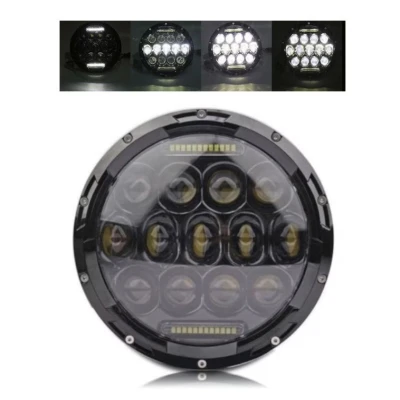 LED halogen Universal 7 inch 18 cm 12V/24V alb 4000lm pentru ATV jeep motocicleta camion tractor 13LED