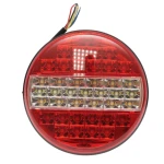 Lampa pozitie stop frana semnalizare si marsarier rotunda LED 12V/24V Remorca Camion Varianta completa