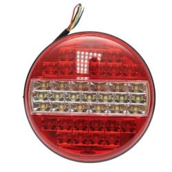Lampa pozitie stop frana semnalizare si marsarier rotunda LED 12V/24V Remorca Camion Varianta completa