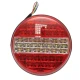 Lampa pozitie stop frana semnalizare si marsarier rotunda LED 12V/24V Remorca Camion Varianta completa