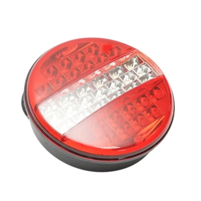Lampa pozitie stop frana semnalizare si marsarier rotunda LED 12V/24V Remorca Camion Varianta completa