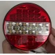 Lampa pozitie stop frana semnalizare si marsarier rotunda LED 12V/24V Remorca Camion Varianta completa