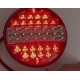Lampa pozitie stop frana semnalizare si marsarier rotunda LED 12V/24V Remorca Camion Varianta completa