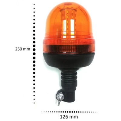 Girofar LED Galben 40 LED-uri Fixare cu Fir (12V-24V)