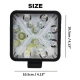 Proiector LED auto compact 48W alb + galben flash 16 LED 12/24V PATRAT