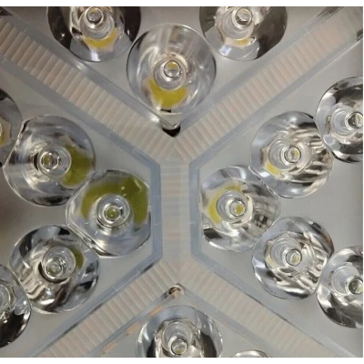 Proiector LED auto compact 48W alb + galben flash 16 LED 12/24V PATRAT