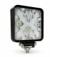 Proiector LED auto compact 48W alb + galben flash 16 LED 12/24V PATRAT