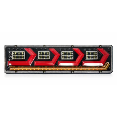 Set 2 Lampi auto LED Spate universale patrate 46cm pentru remorca camion si trailer 28W cu 5 Functii